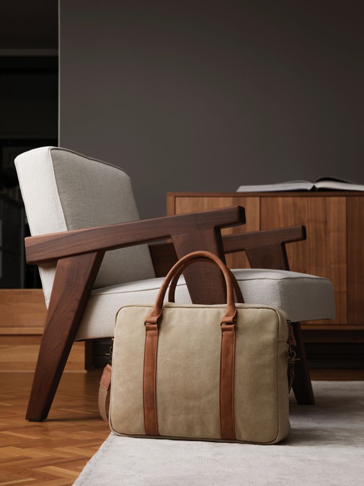 Сумка для ноутбука Bosler, бежевая — изображение 4