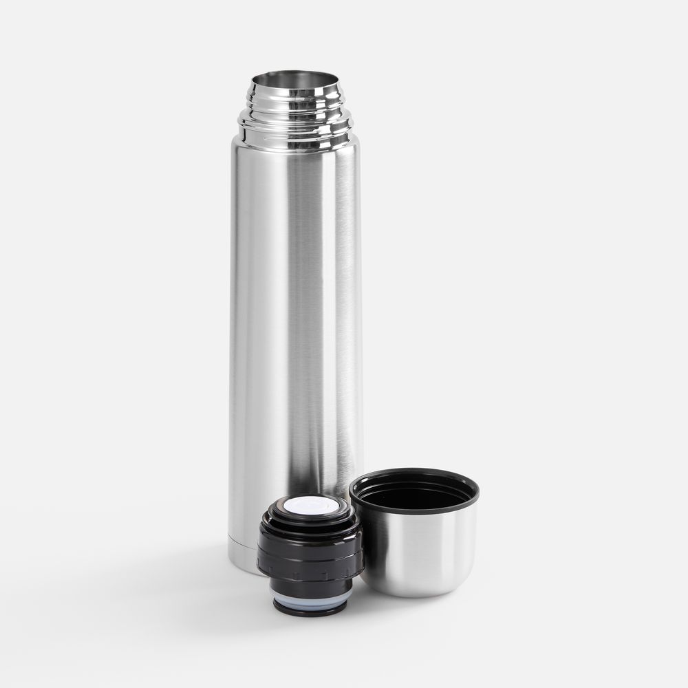 Термос Plain 1000, ver.2, серебристый — изображение 3