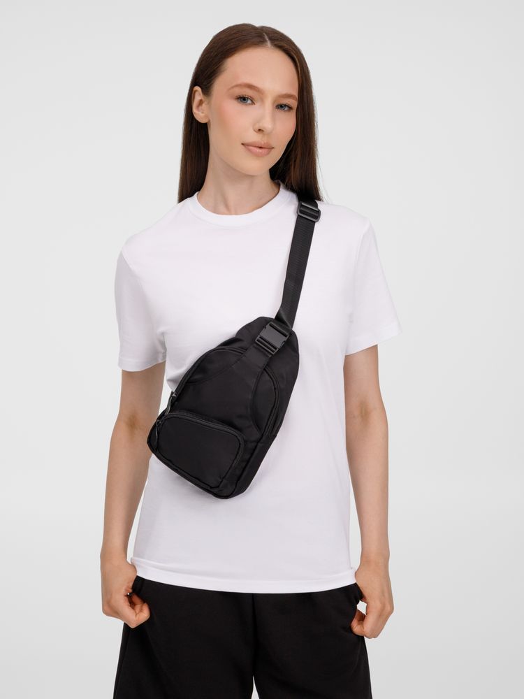 Спортивный кросс-боди рюкзак Bagventure, черный — изображение 9