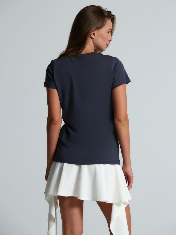 Футболка женская T-bolka Lady, темно-серая (графит) — изображение 6