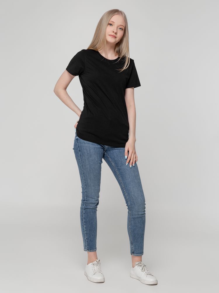 Футболка женская T-bolka Lady, черная — изображение 9