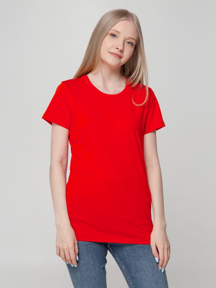 Футболка женская T-bolka Lady, красная — изображение 5