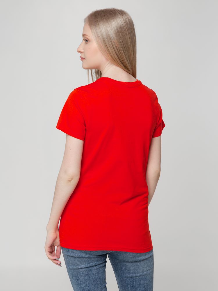 Футболка женская T-bolka Lady, красная — изображение 7