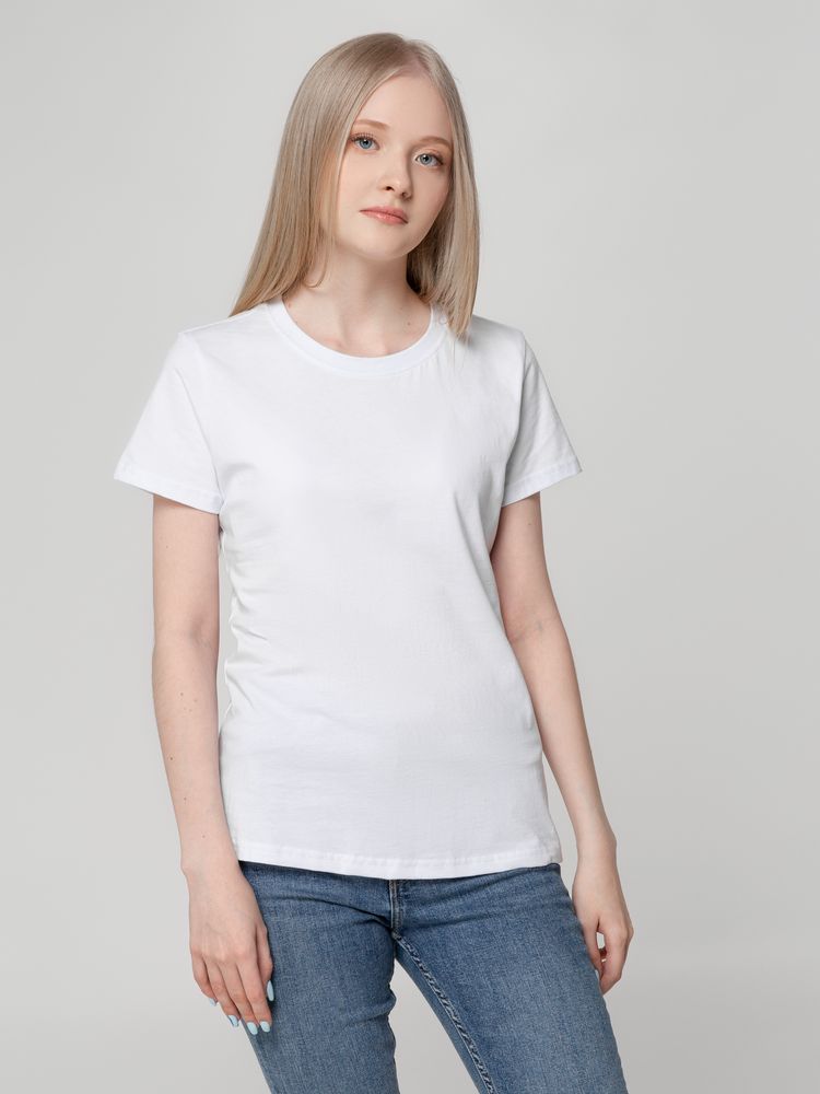 Футболка женская T-bolka Lady, белая — изображение 5