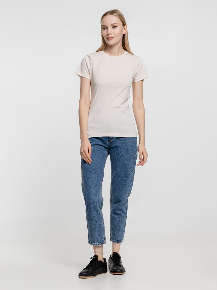 Футболка женская T-bolka Lady, молочно-белая — изображение 7