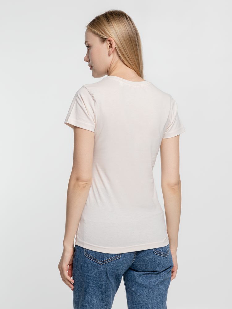Футболка женская T-bolka Lady, молочно-белая — изображение 5