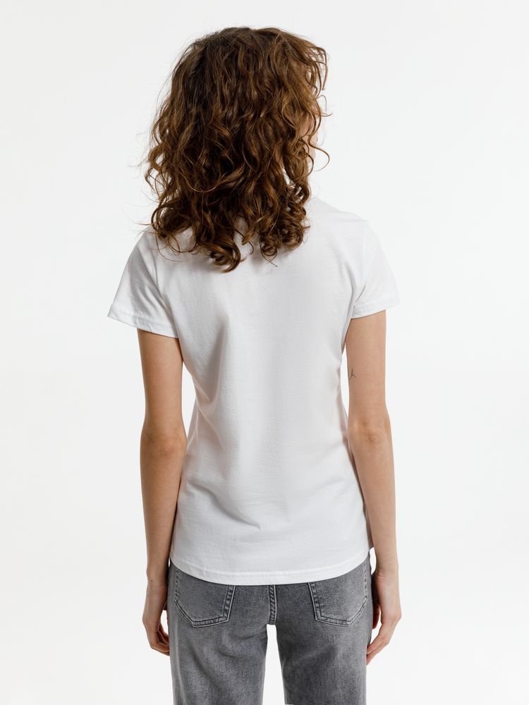 Футболка женская T-bolka Lady, белая (белоснежная) — изображение 6