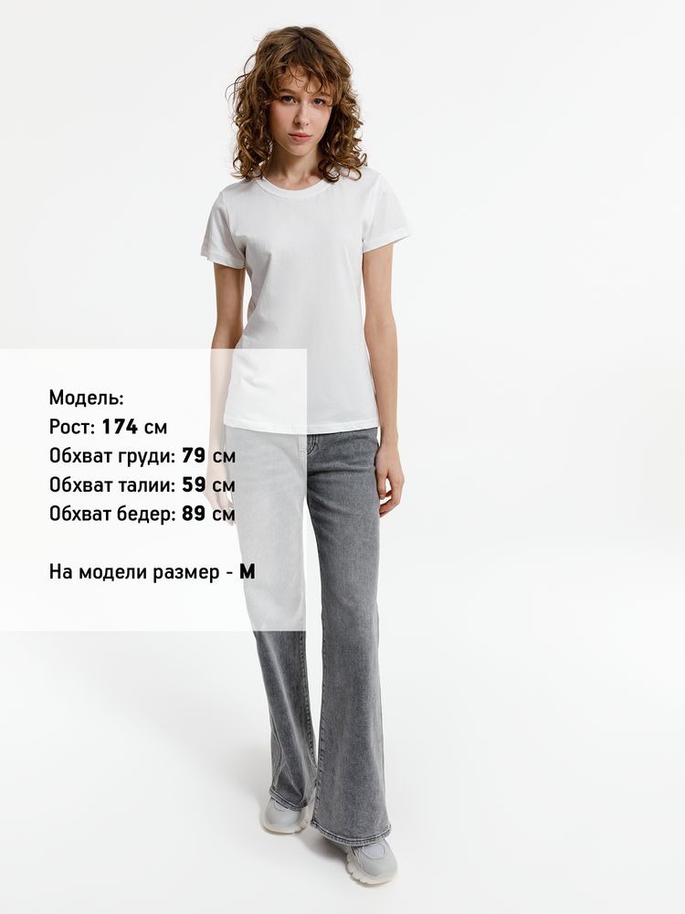 Футболка женская T-bolka Lady, белая (белоснежная) — изображение 4