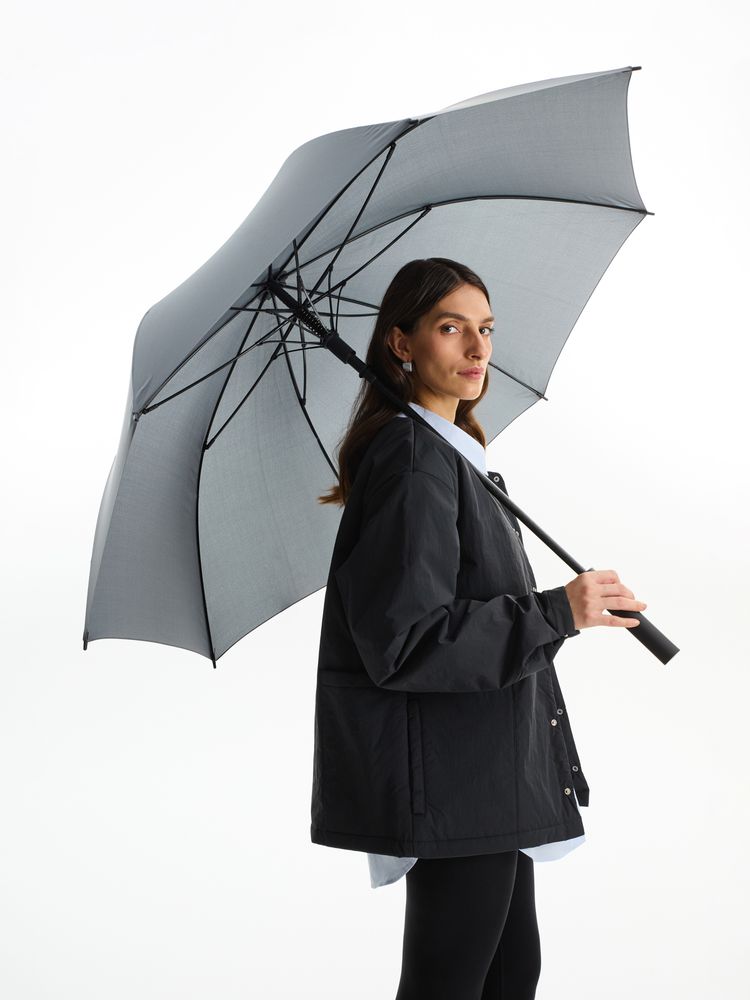 Зонт-трость Simple Golf, серый — изображение 2