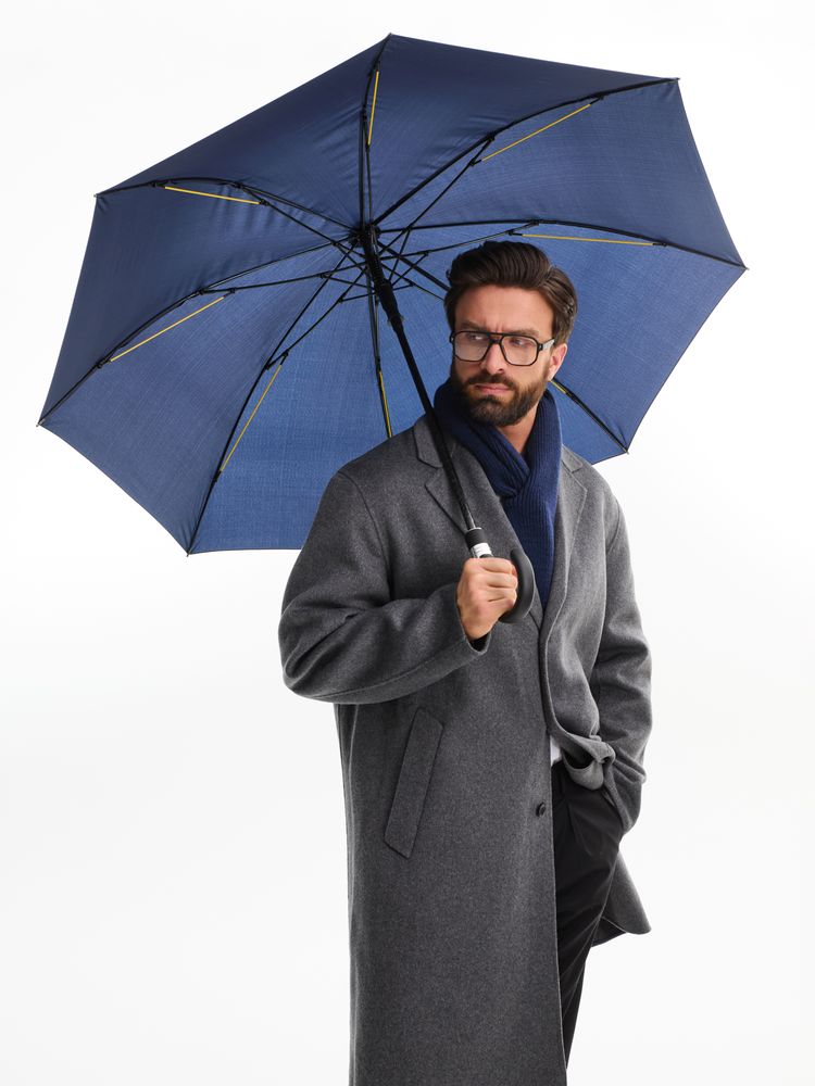 Зонт-трость Rainzee, темно-синий — изображение 2