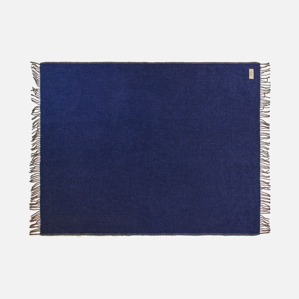 Плед Devika, синий с бежевым — изображение 2