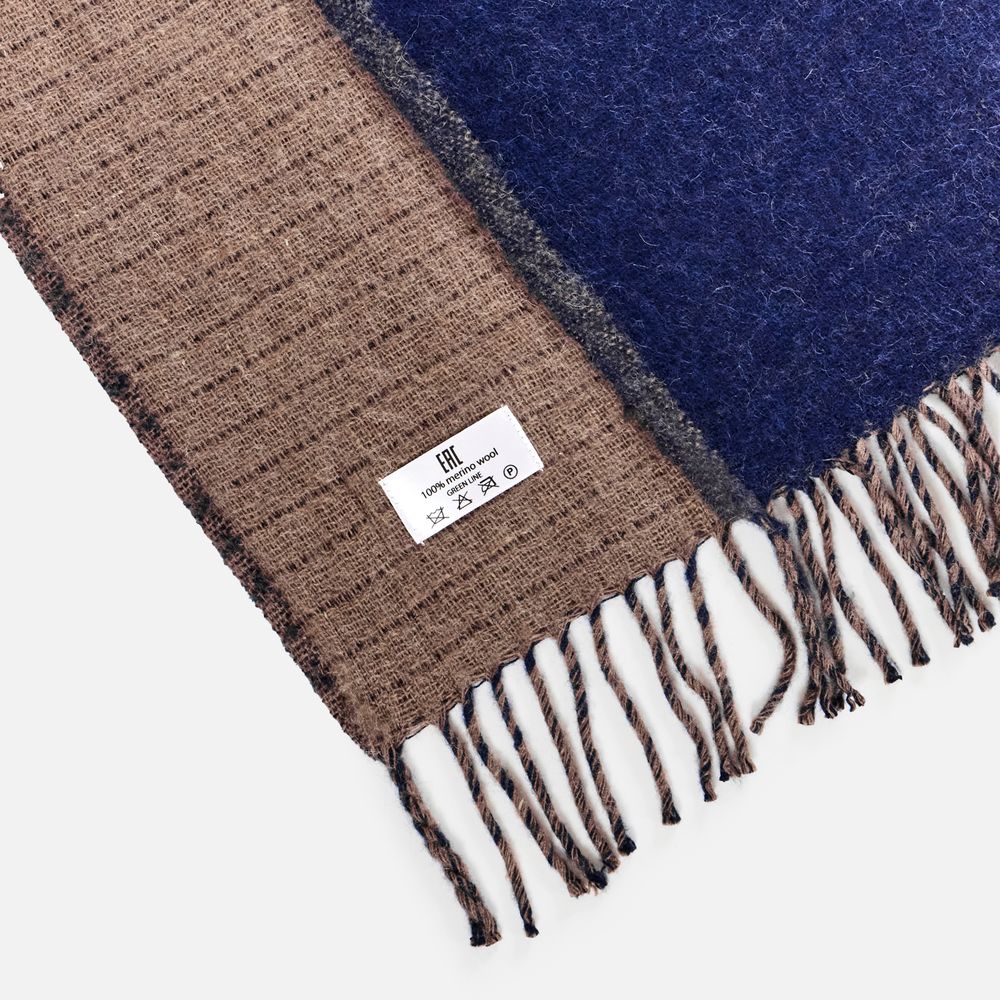 Плед Devika, синий с бежевым — изображение 4