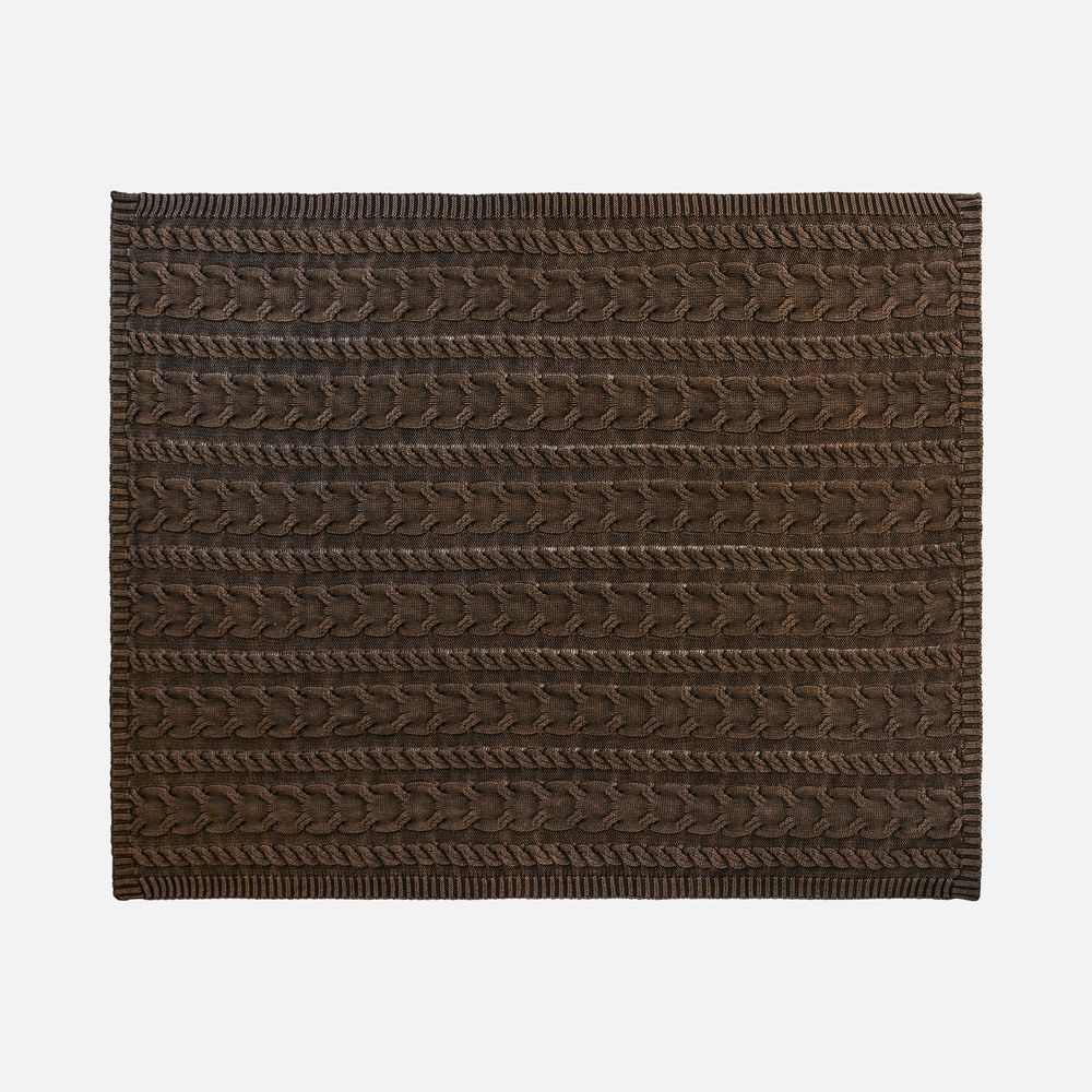 Плед Hygge, коричневый — изображение 2