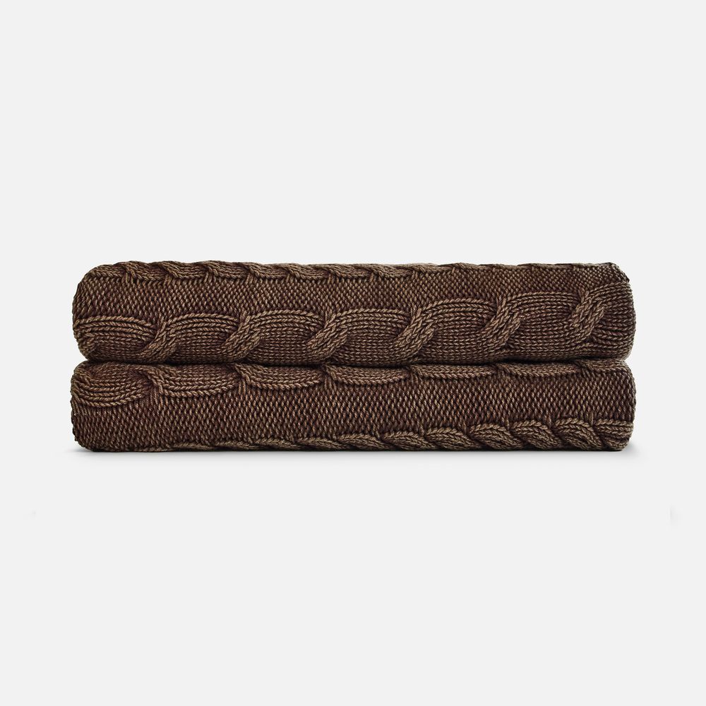 Плед Hygge, коричневый — изображение 3