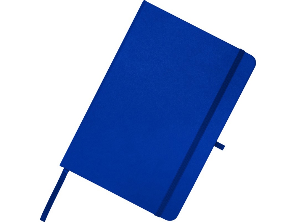 Teak блокнот А5 из переработан. материала в твердой обложке с линован. страницами - Ярко-синий — изображение 5