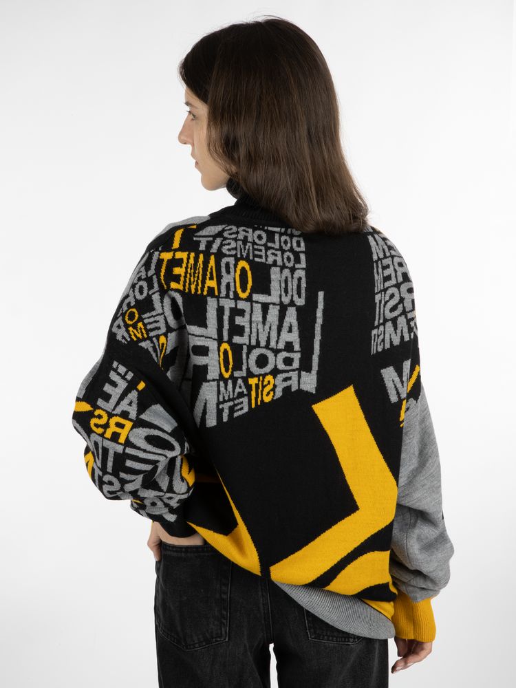 Свитер оверсайз на заказ Tricksy Net, полушерсть — изображение 12