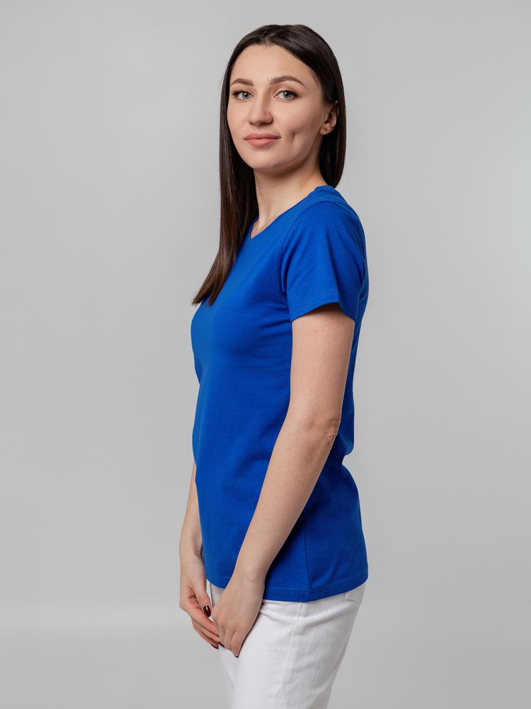 Футболка женская T-bolka Stretch Lady, ярко-синяя (royal) — изображение 6