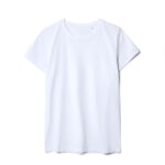 Футболка женская T-bolka Stretch Lady, белая (холодный оттенок)