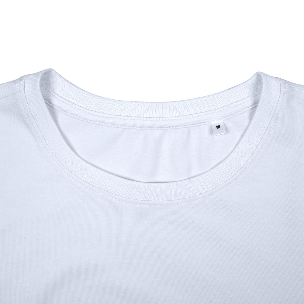 Футболка женская T-bolka Stretch Lady, белая (холодный оттенок) — изображение 3