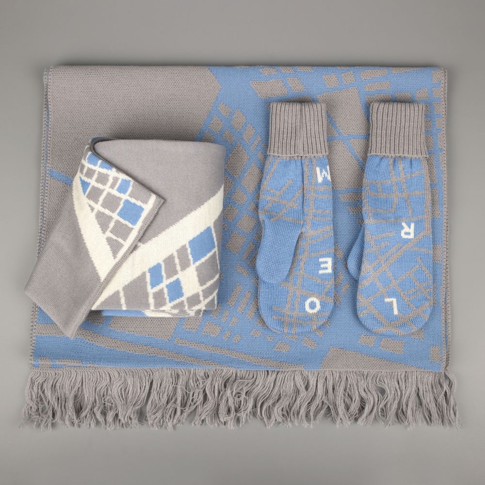 Шарф на заказ Tricksy Classic Net, L, полушерсть — изображение 6