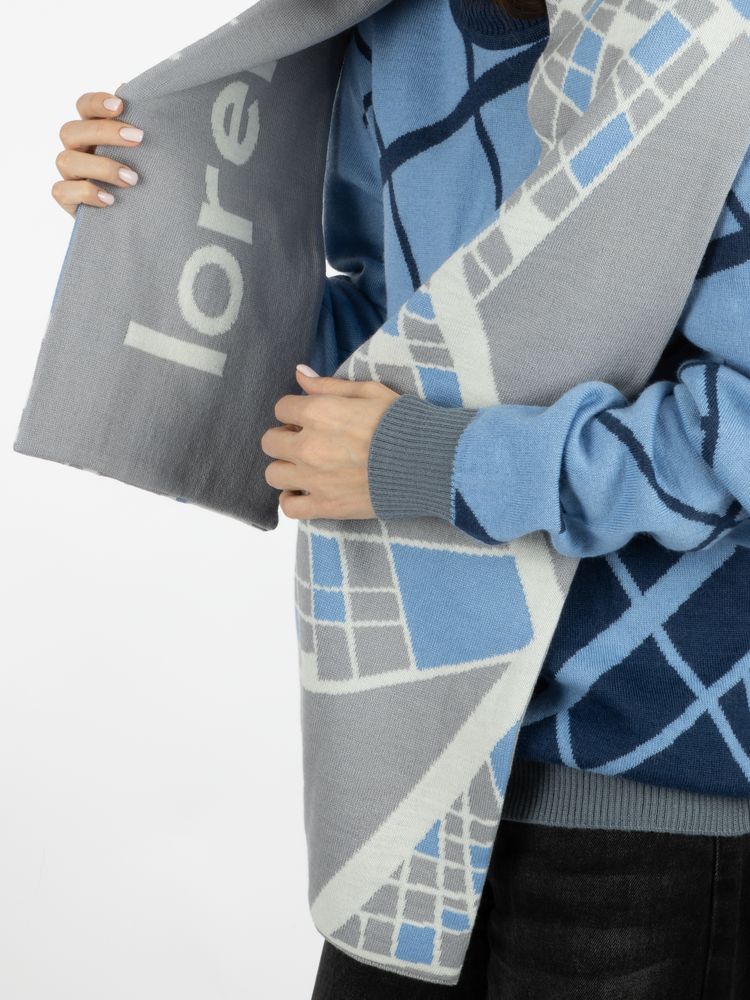 Шарф на заказ Tricksy Classic Net, L, полушерсть — изображение 4