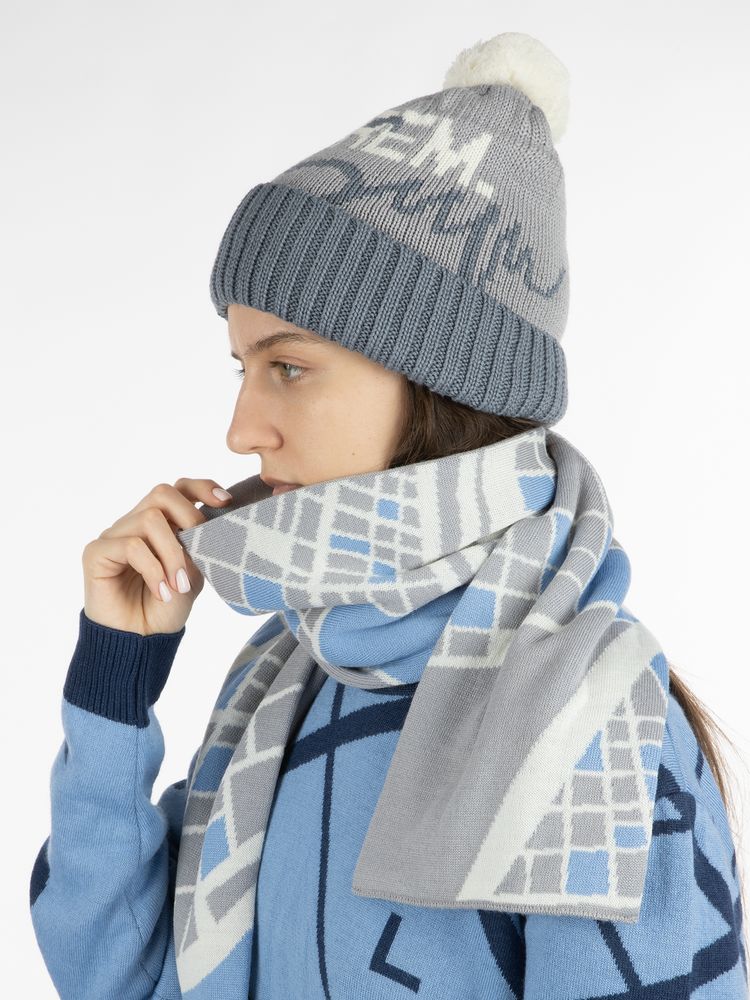 Шарф на заказ Tricksy Classic Net, L, полушерсть — изображение 3