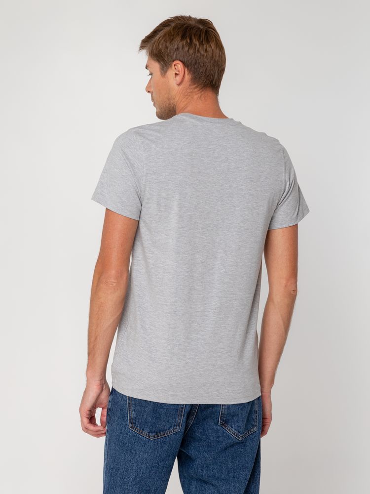 Футболка мужская T-bolka Stretch, серый меланж — изображение 6