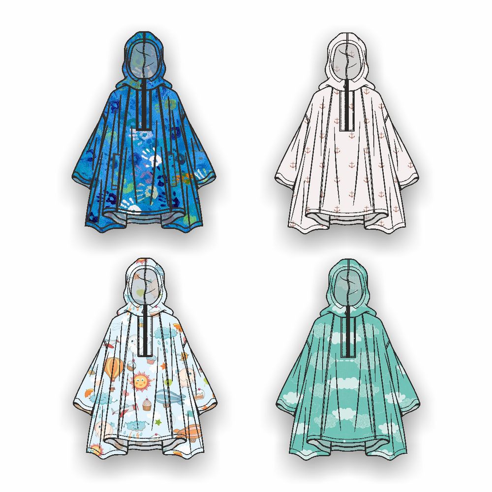 Дождевик-пончо детский AquaStop Kids на заказ — изображение 7