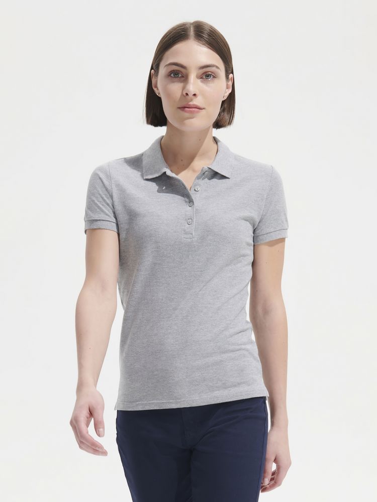 Рубашка поло женская People 210, бежевая — изображение 4