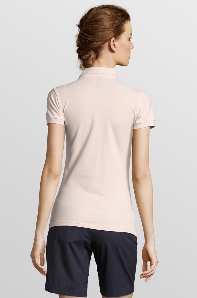 Рубашка поло женская People 210, нежно-розовая — изображение 4
