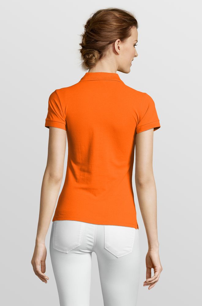 Рубашка поло женская People 210, оранжевая — изображение 5