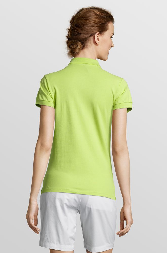 Рубашка поло женская People 210, зеленое яблоко — изображение 5