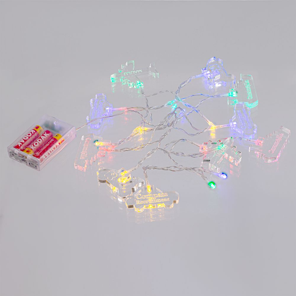 Гирлянда с индивидуальными фигурками AcryLED на заказ — изображение 3