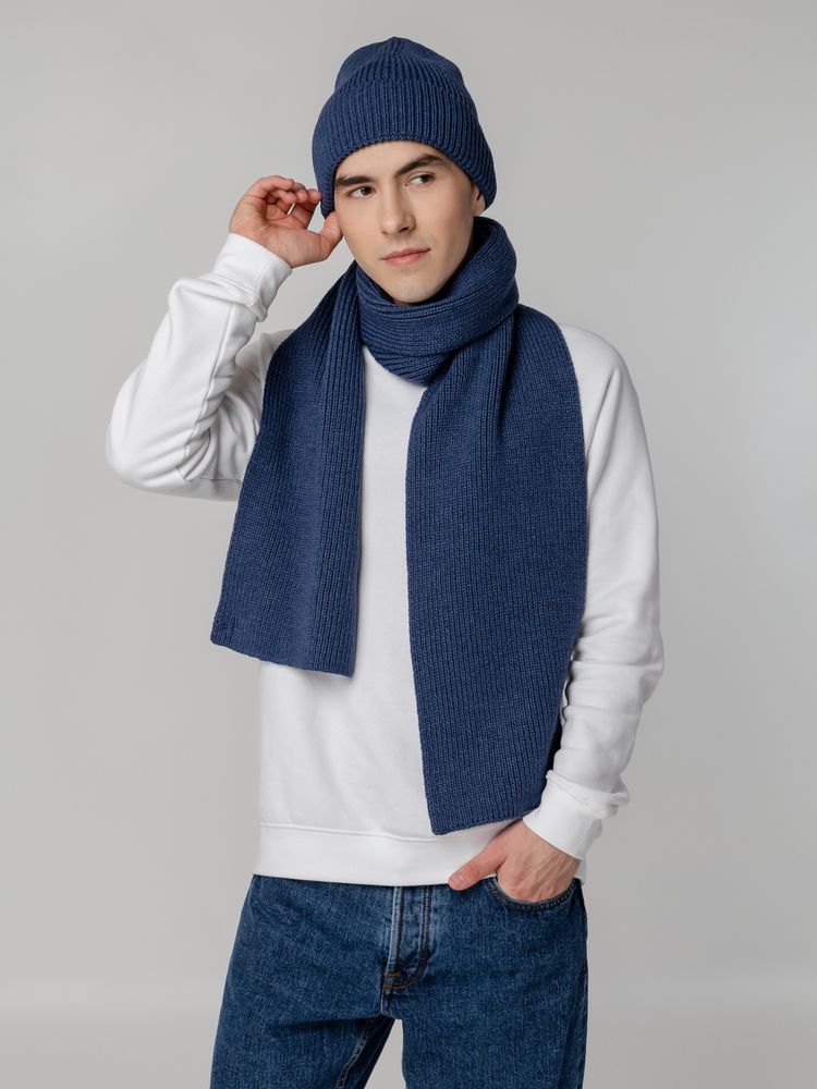 Шапка Tommi, синий меланж — изображение 7