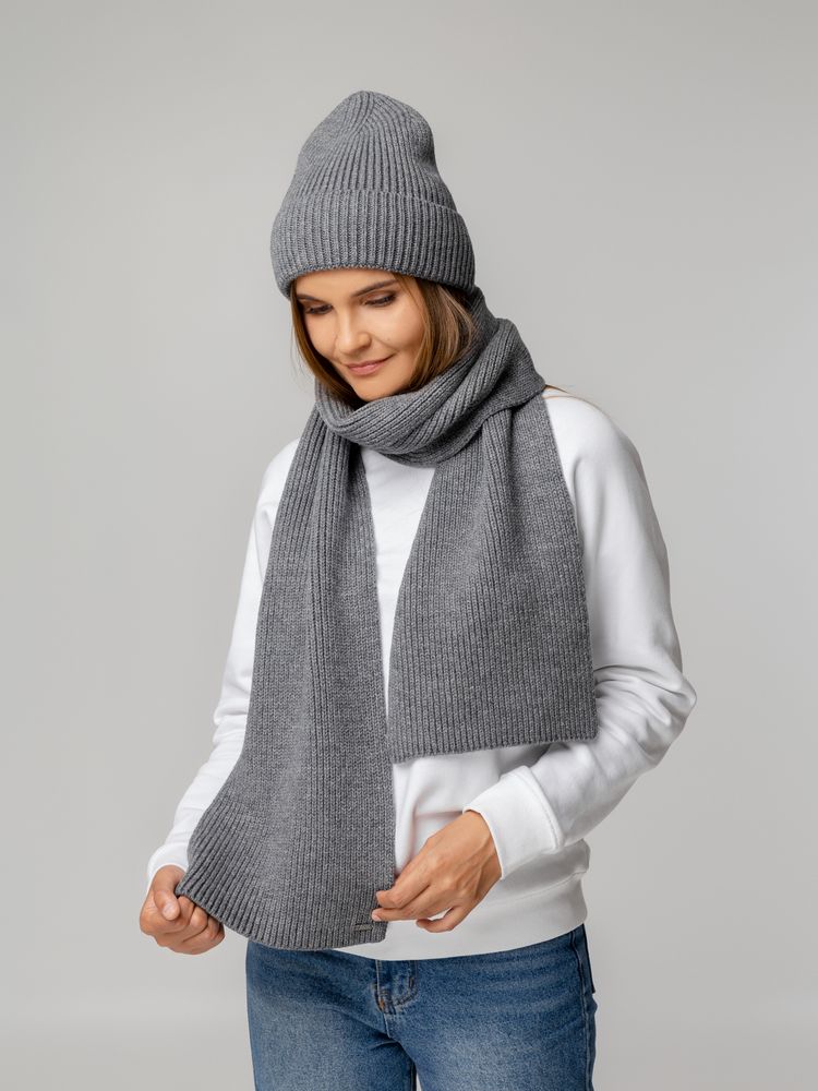 Шарф Tommi, серый меланж — изображение 7