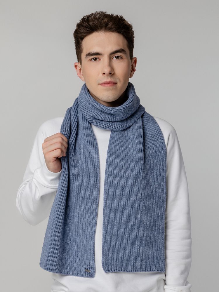 Шарф Tommi, голубой меланж — изображение 6