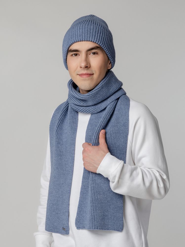 Шарф Tommi, голубой меланж — изображение 7