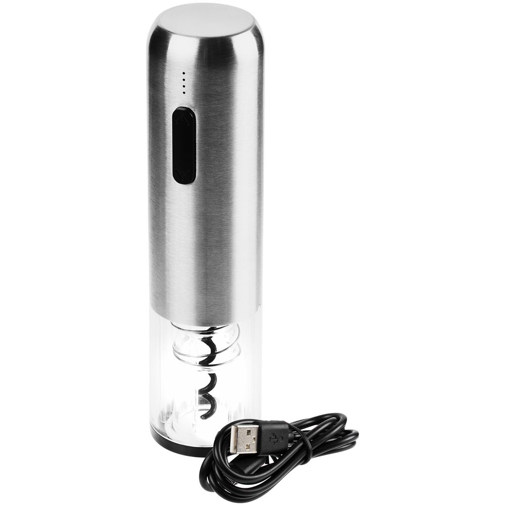 Электрический штопор с ножом для фольги Veritas, серебристый — изображение 6