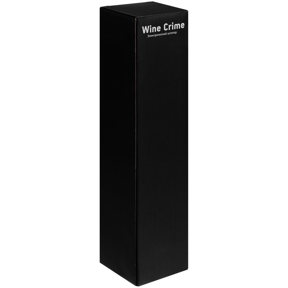 Электрический штопор с ножом для фольги Wine Crime, черный — изображение 7