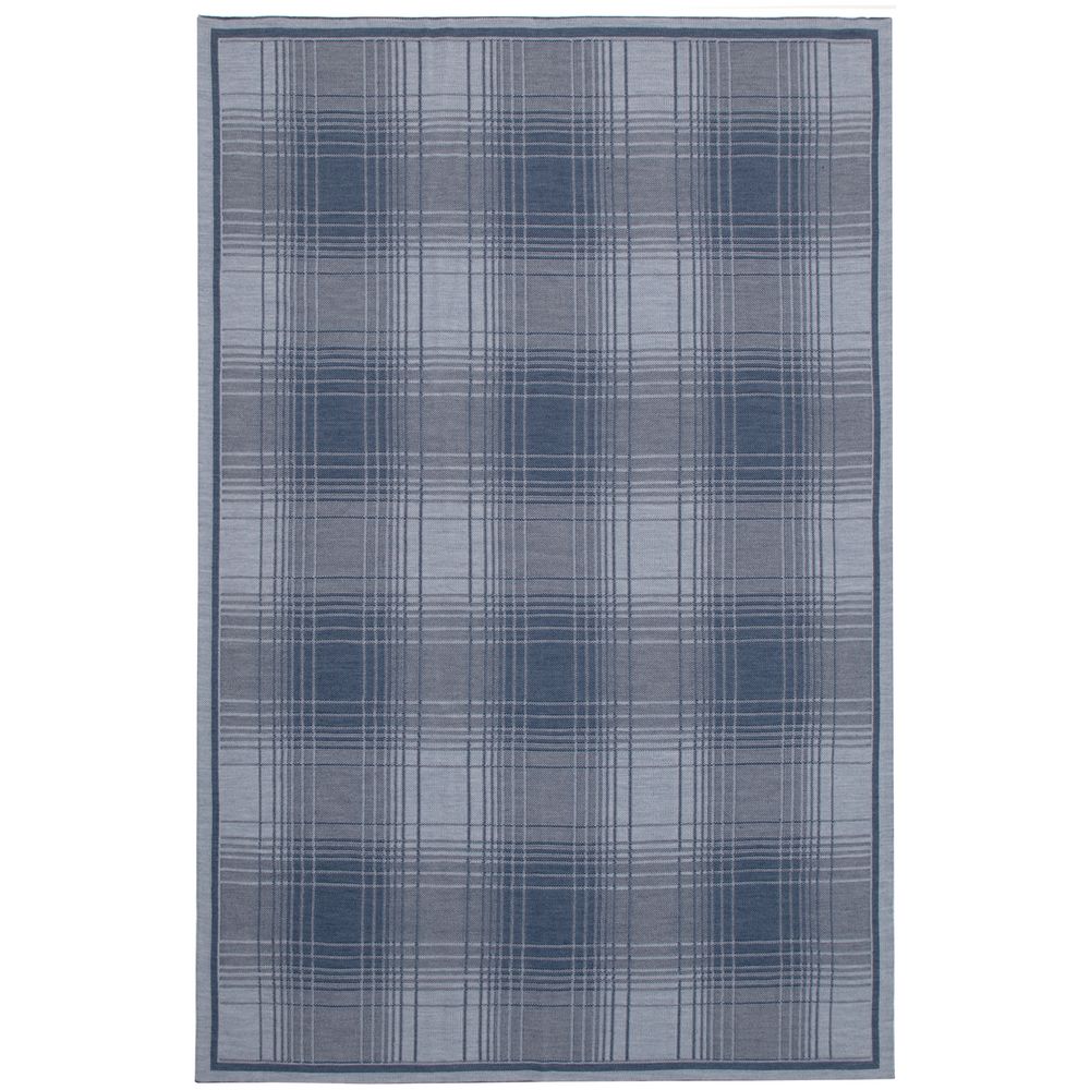 Плед Duotone, синий с белым — изображение 4