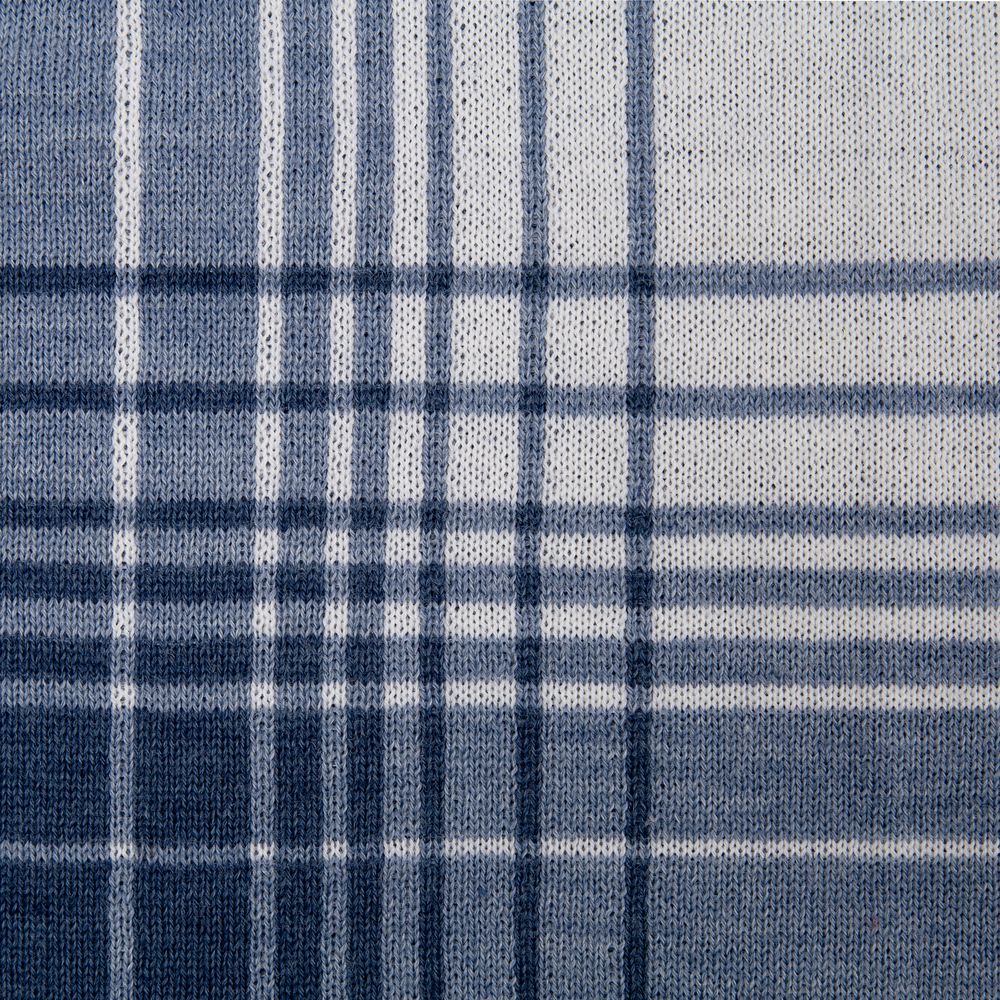 Плед Duotone, синий с белым — изображение 6