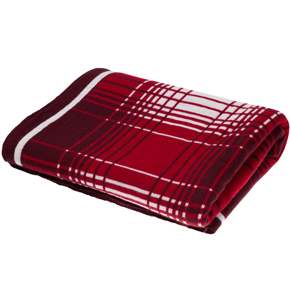 Плед Duotone, красный с белым — изображение 5