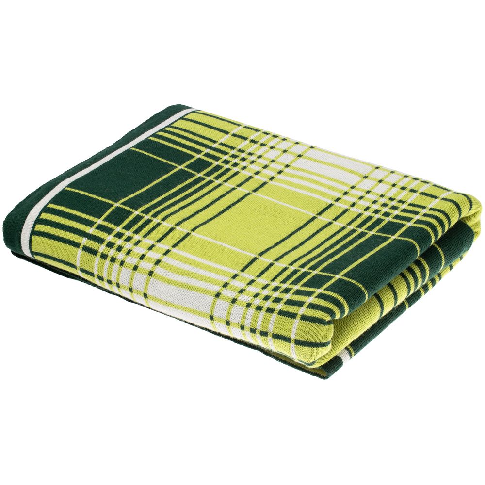 Плед Duotone, зеленый с белым — изображение 5