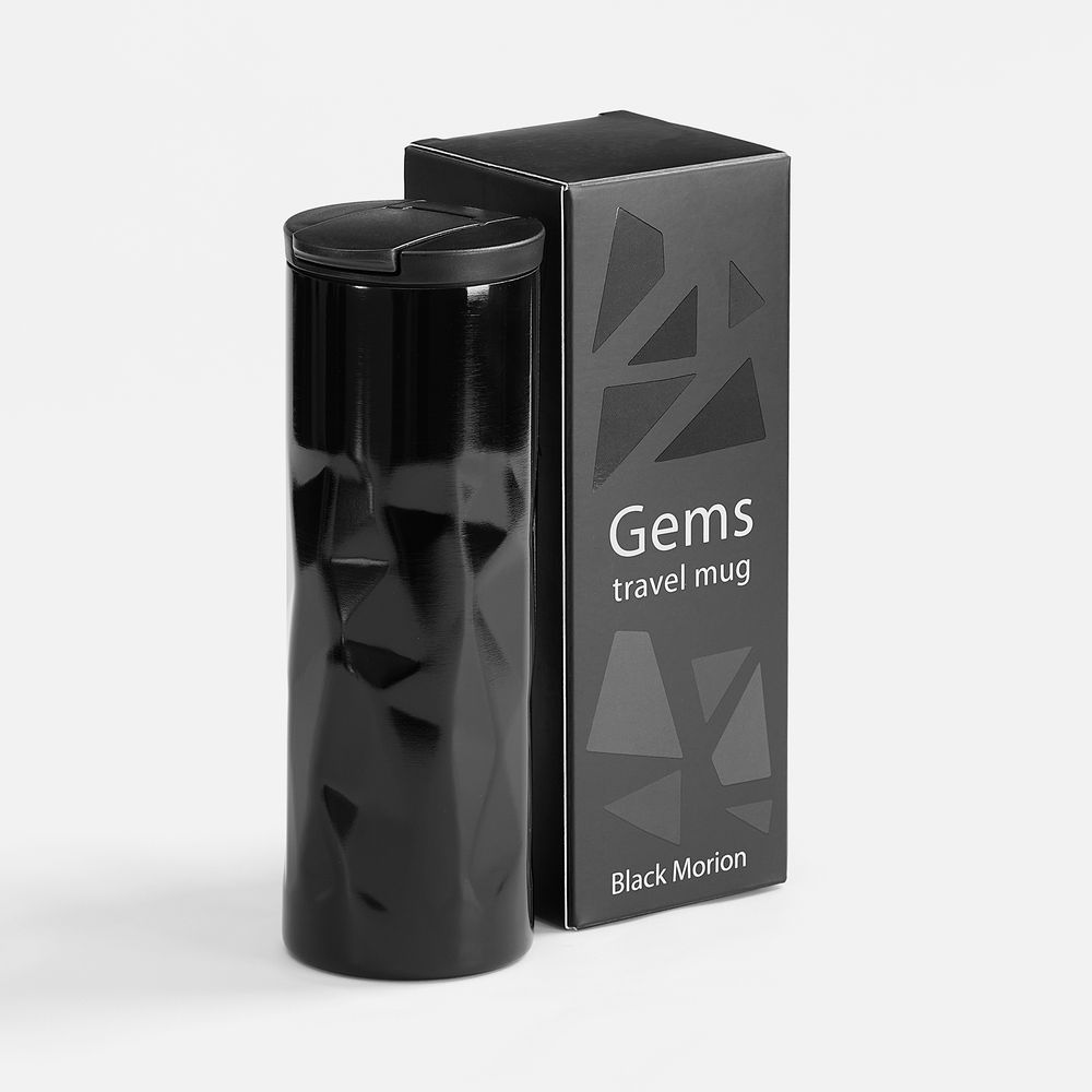 Термостакан Gems Black Morion, черный морион — изображение 7