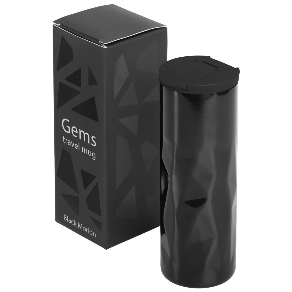 Термостакан Gems Black Morion, черный морион — изображение 5