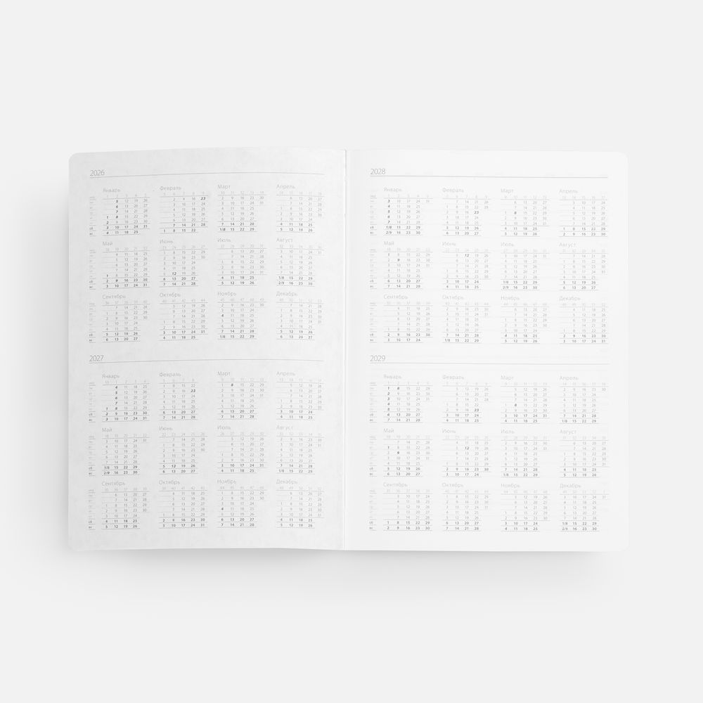 Ежедневник Boom, недатированный, черный с синим — изображение 7