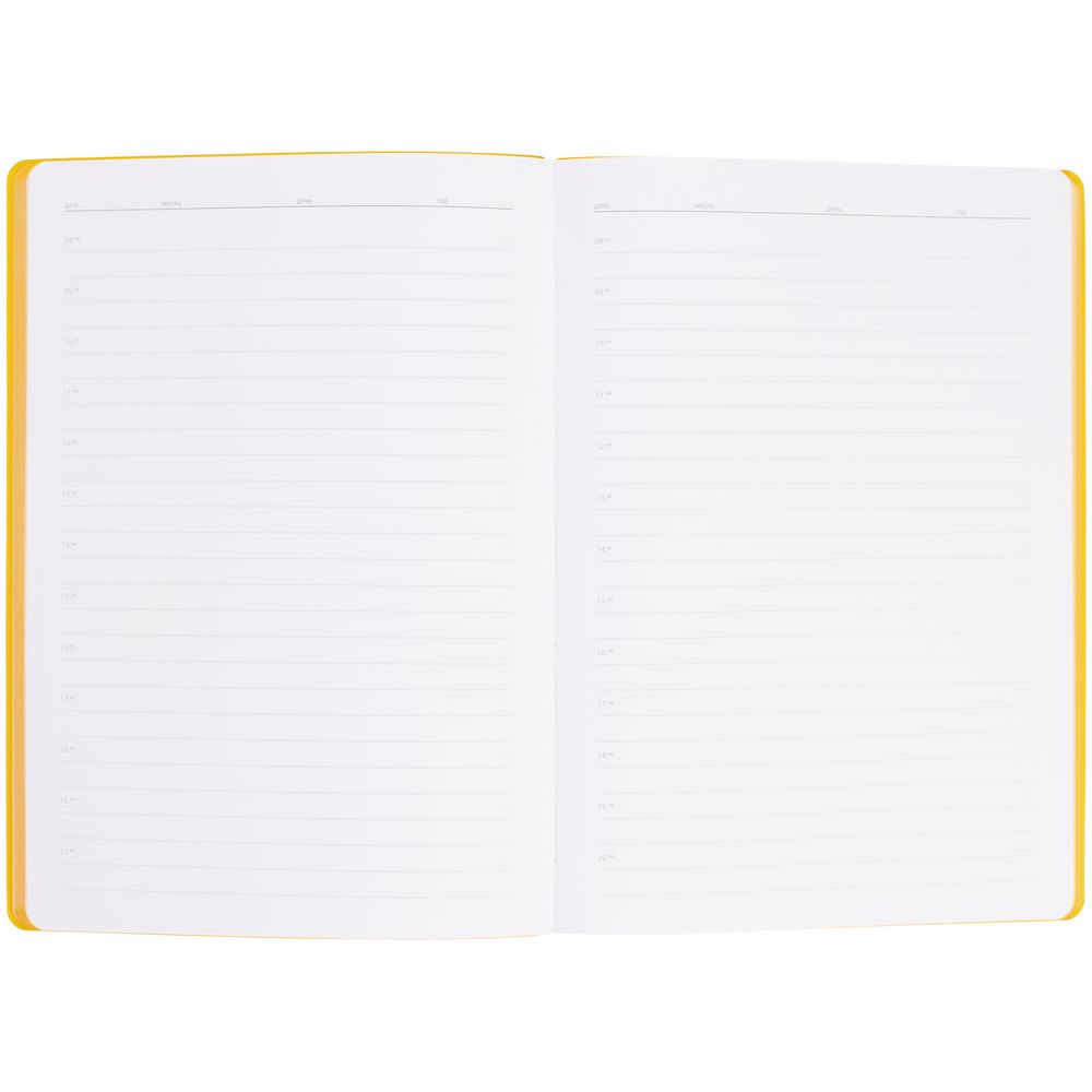 Ежедневник Flexpen Shall, недатированный, желтый — изображение 9