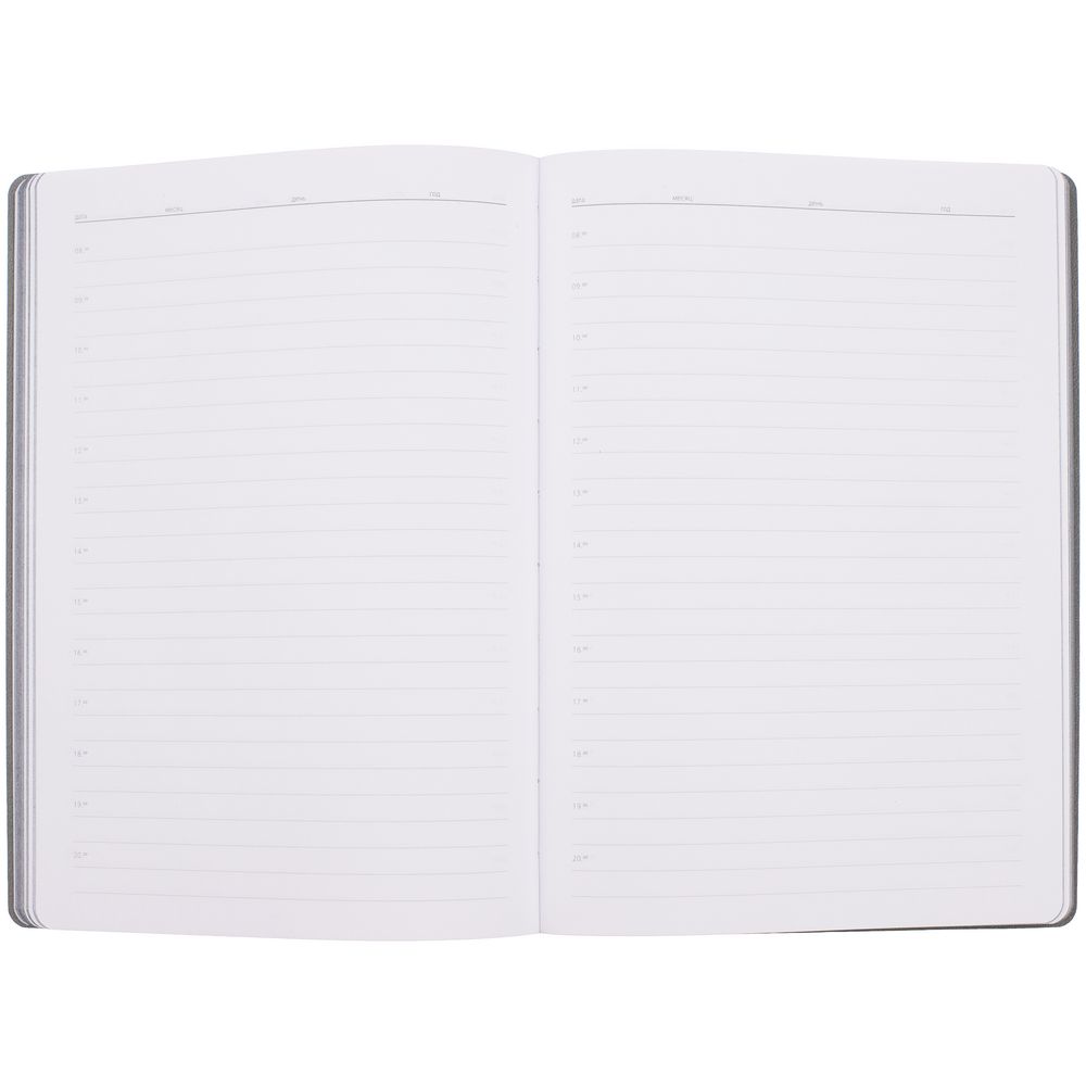 Ежедневник Flexpen Shall, недатированный, серый — изображение 9