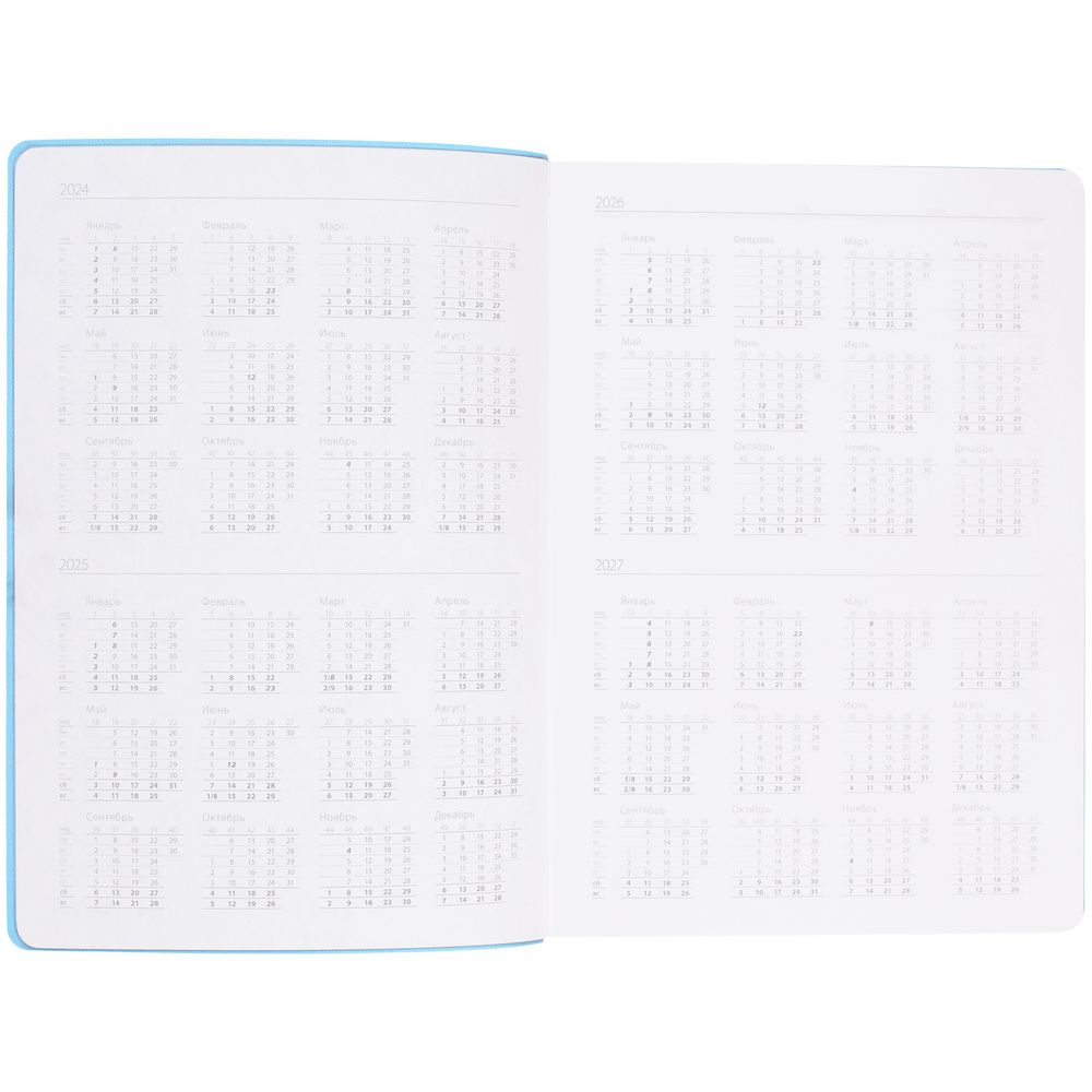 Ежедневник Flexpen Shall, недатированный, голубой — изображение 9