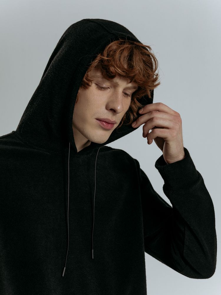 Худи унисекс Prima Vista, черное — изображение 9